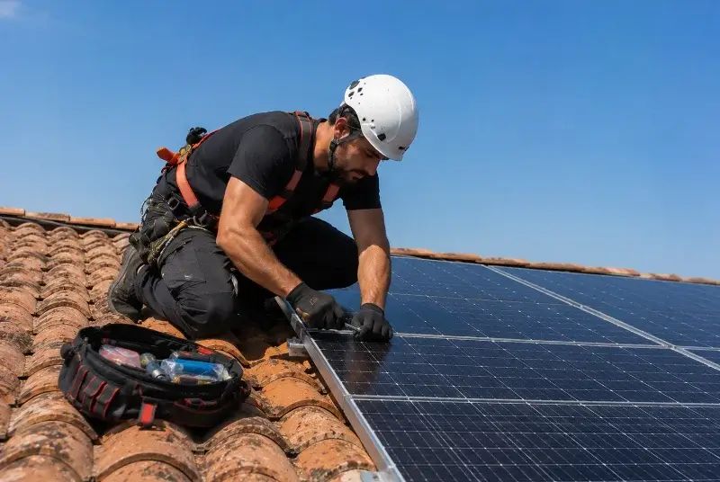 Maintenance et monitoring de panneaux solaires à Neuillé